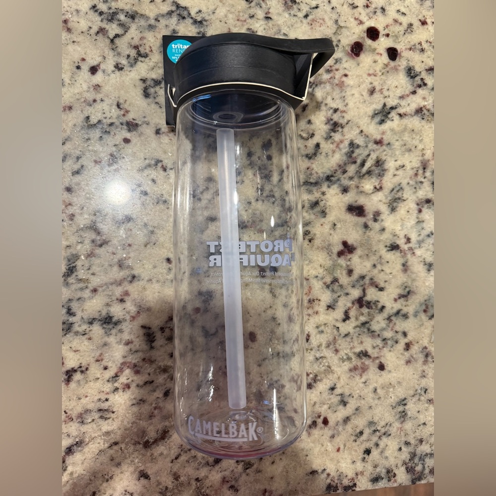 CamelBak Transparent Bottle with Black Cap